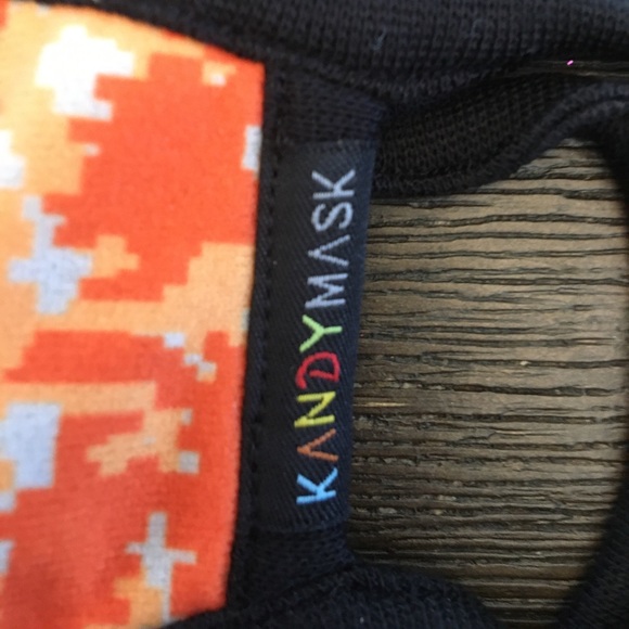 KandyMask Orange Camo N99 Face Mask - Picture 6 of 8